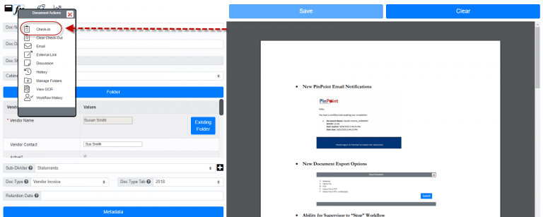 PinPoint Version 4.1 Enhancements - Document Management Software